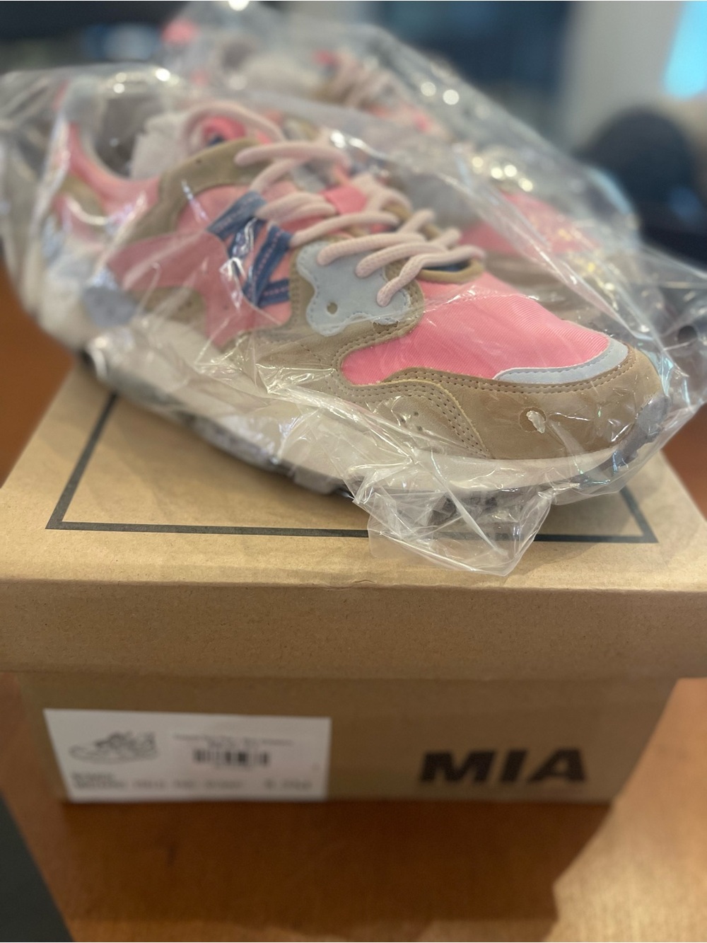 MIA Pink and Tan Women's Fashion Sneakers